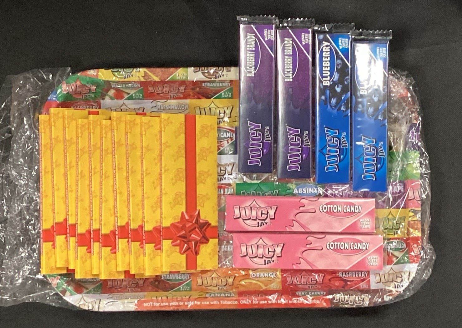 Juicy Jay’s Birthday Cake Stack Packs 10 Pack + Variety Papers & 11x7 Tray