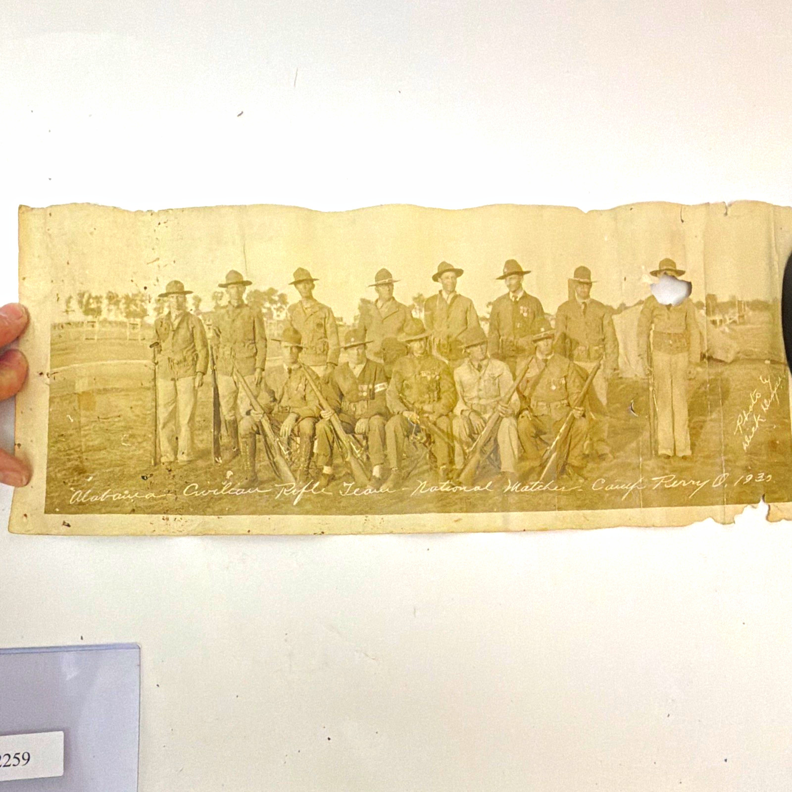 1930 Alabama Civilian Rifle Team Camp Perry OH National Matches Photo Militaria