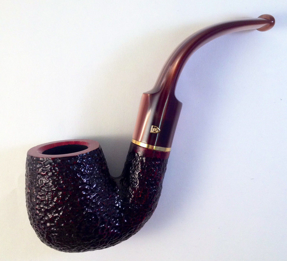 Savinelli Roma Lucite #614 Oom Paul Full Bent Tobacco Smoking Pipe - 5235K