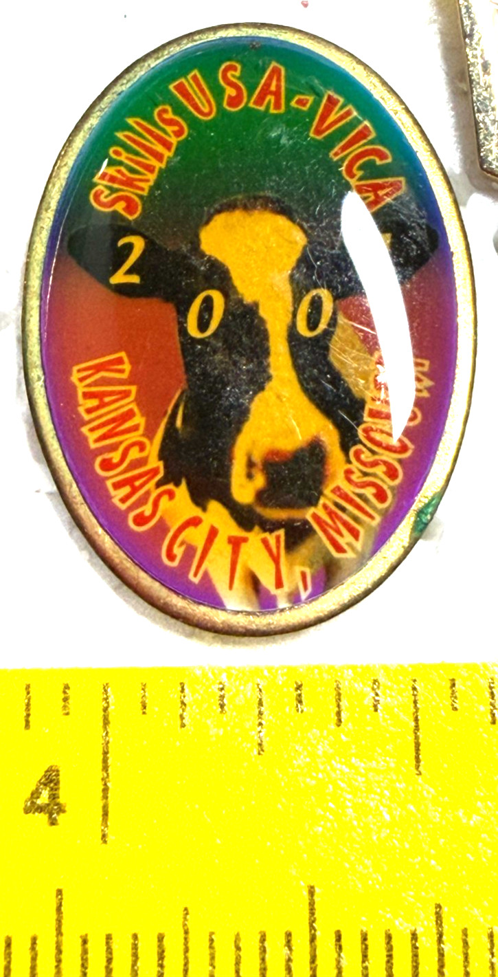 Skills USA-VICA 2000 Kansas City Missouri Oval Shape Lapel Tack Pin 