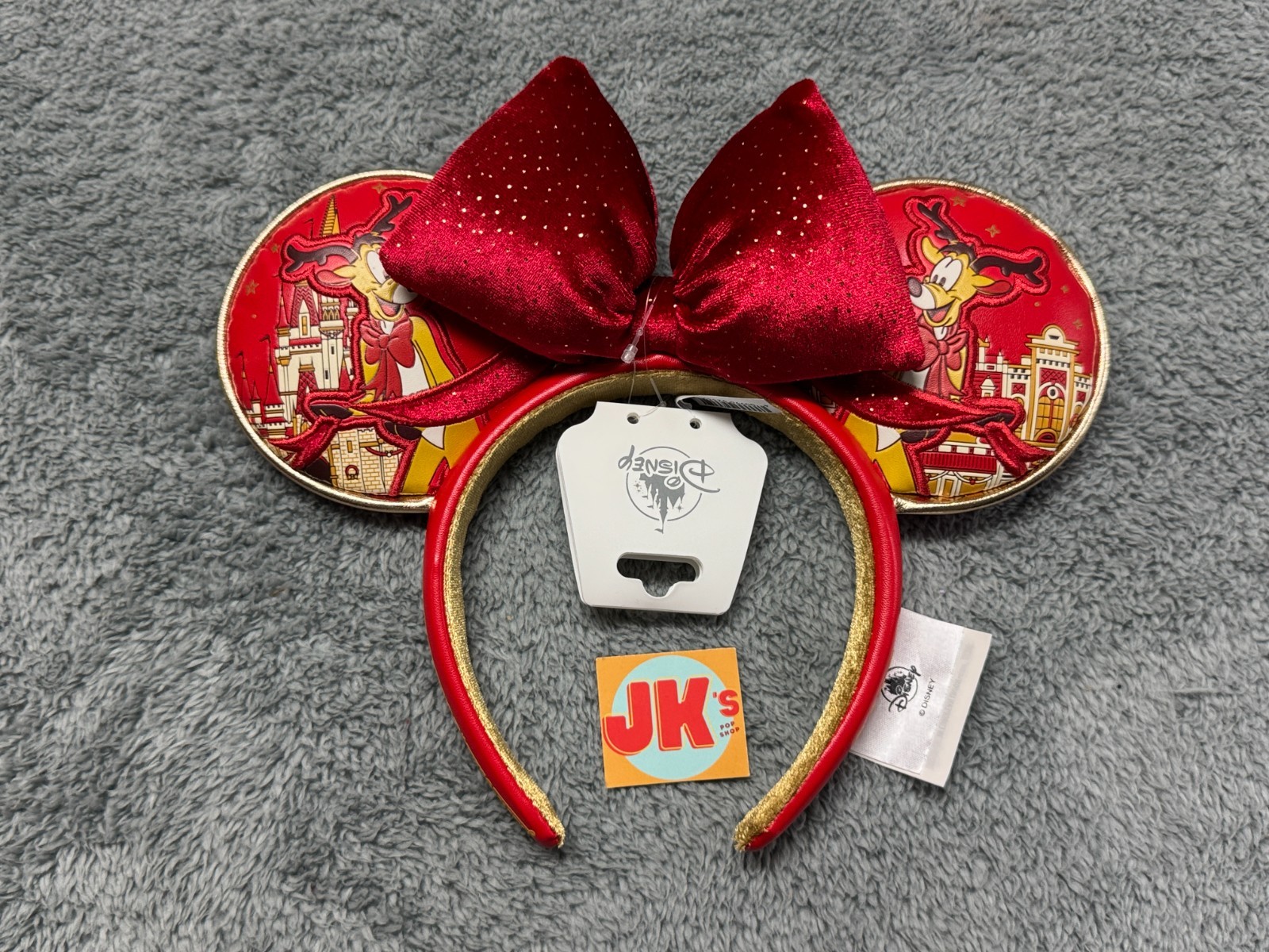 NEW Disney Mickeys Very Merry Christmas party Ears Headband 2025 Reindeer Red