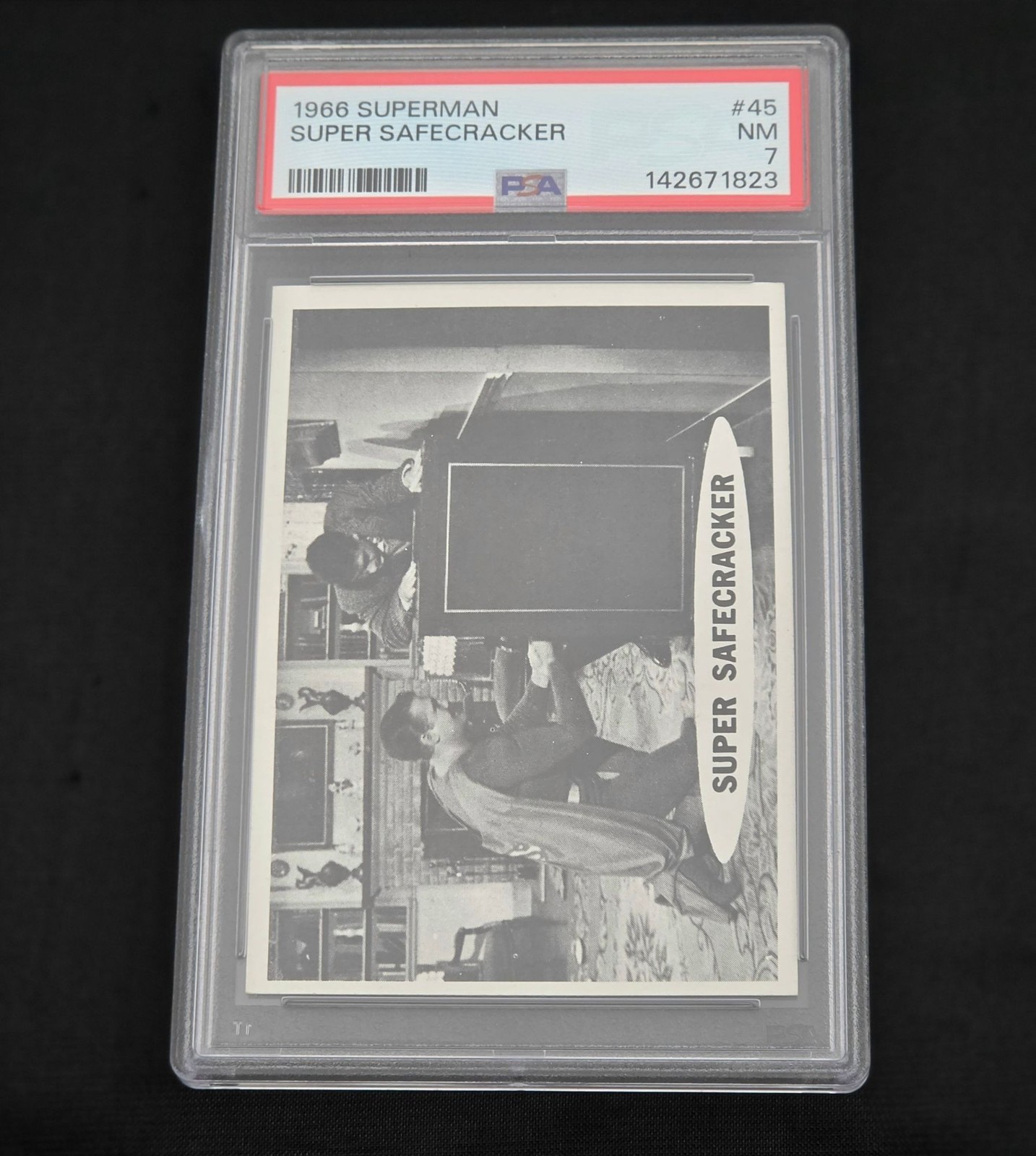 1966 Topps Superman #45 Super Safecracker PSA 7 NM