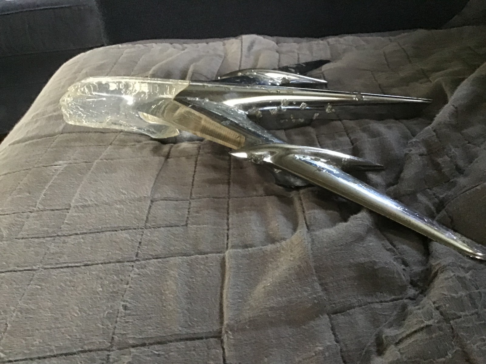 1955 Pontiac Hood Ornament Chief Pontiac  519948 Transparent Chief's Head
