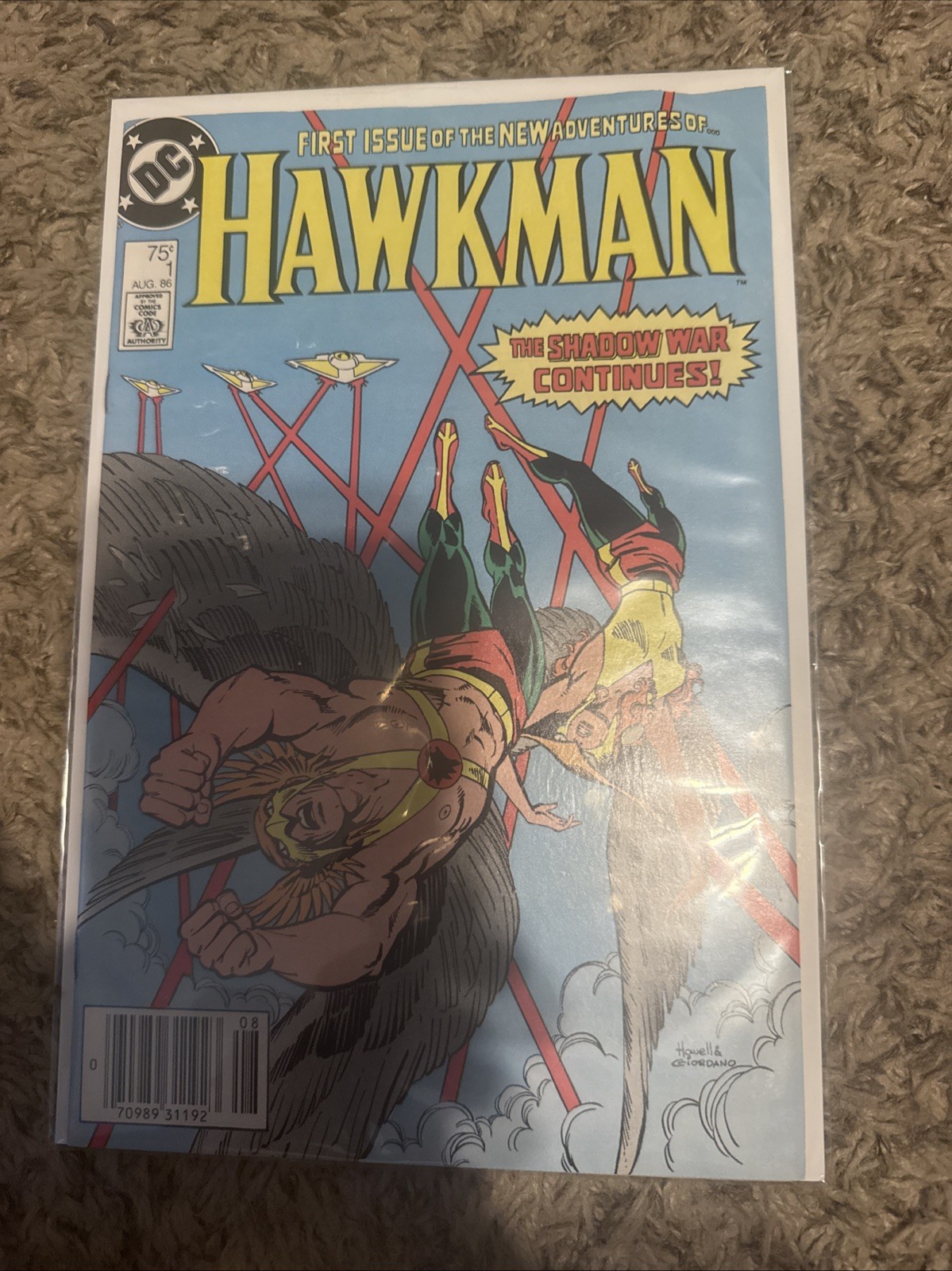 Hawkman #1 Newsstand Variant (DC Comics August 1986)