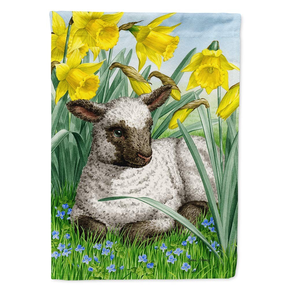 Caroline\'S Treasures Carolines Treasures Asa2025Chf Lamb House Flag Large Porch