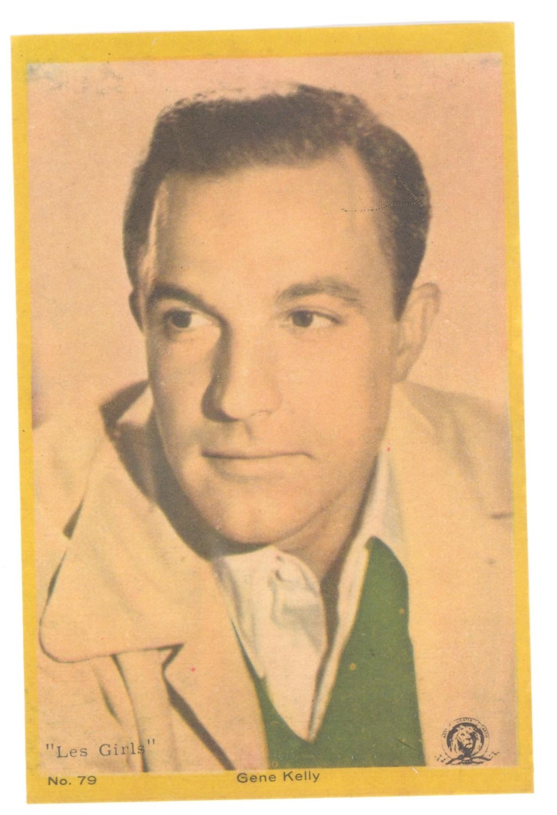 1959 Gene Kelly No. 79 Vintage Hollywood Movie Star Actor MGM Trading Card