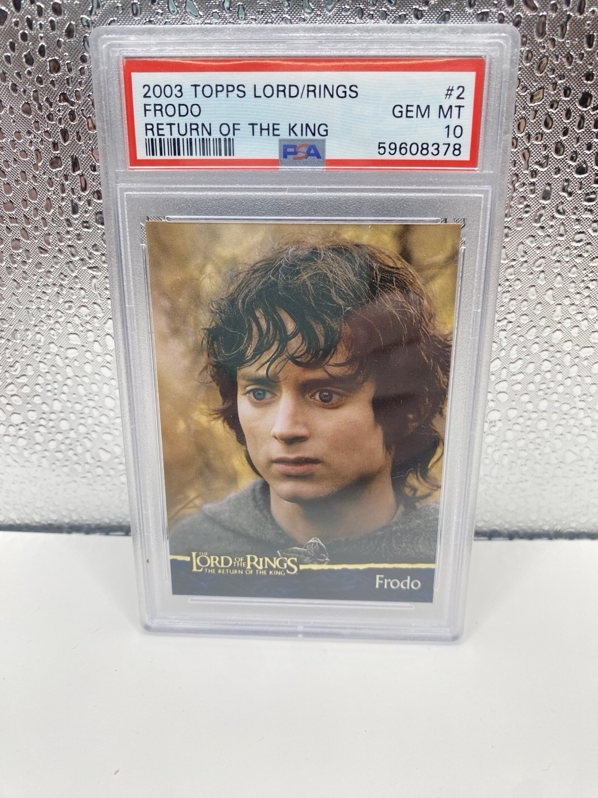 PSA 10 2003 FRODO LORD OF THE RINGS GRADED CARD RETURN OF THE KING LOW POP