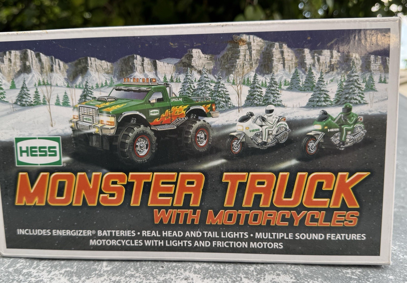 2007 Hess Monster Truck with Motorcycles -Brand New in Original Box