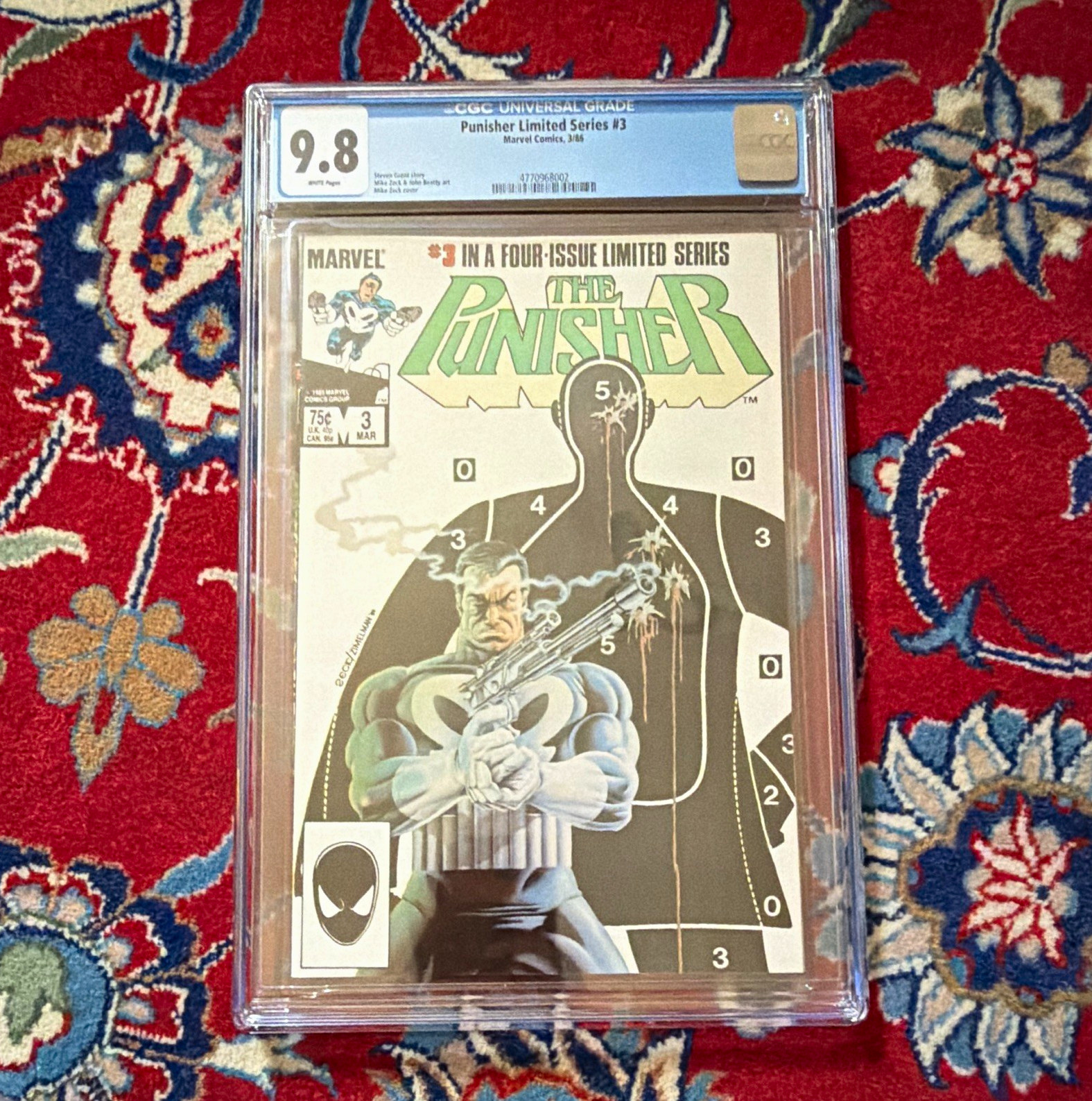 Punisher Limited Series #3 CGC 9.8 (1986) Marvel Comics Superheroes Grant Hot