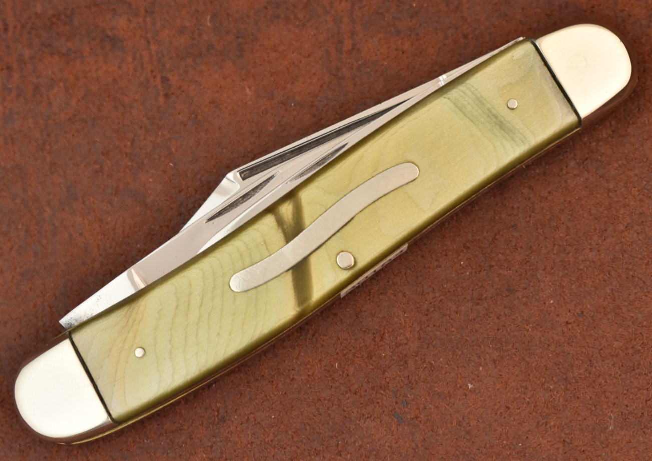 VINTAGE c1909 WILBERT CUTLERY CO by NAPANOCH PYRAMITE STOCKMAN KNIFE (30184)