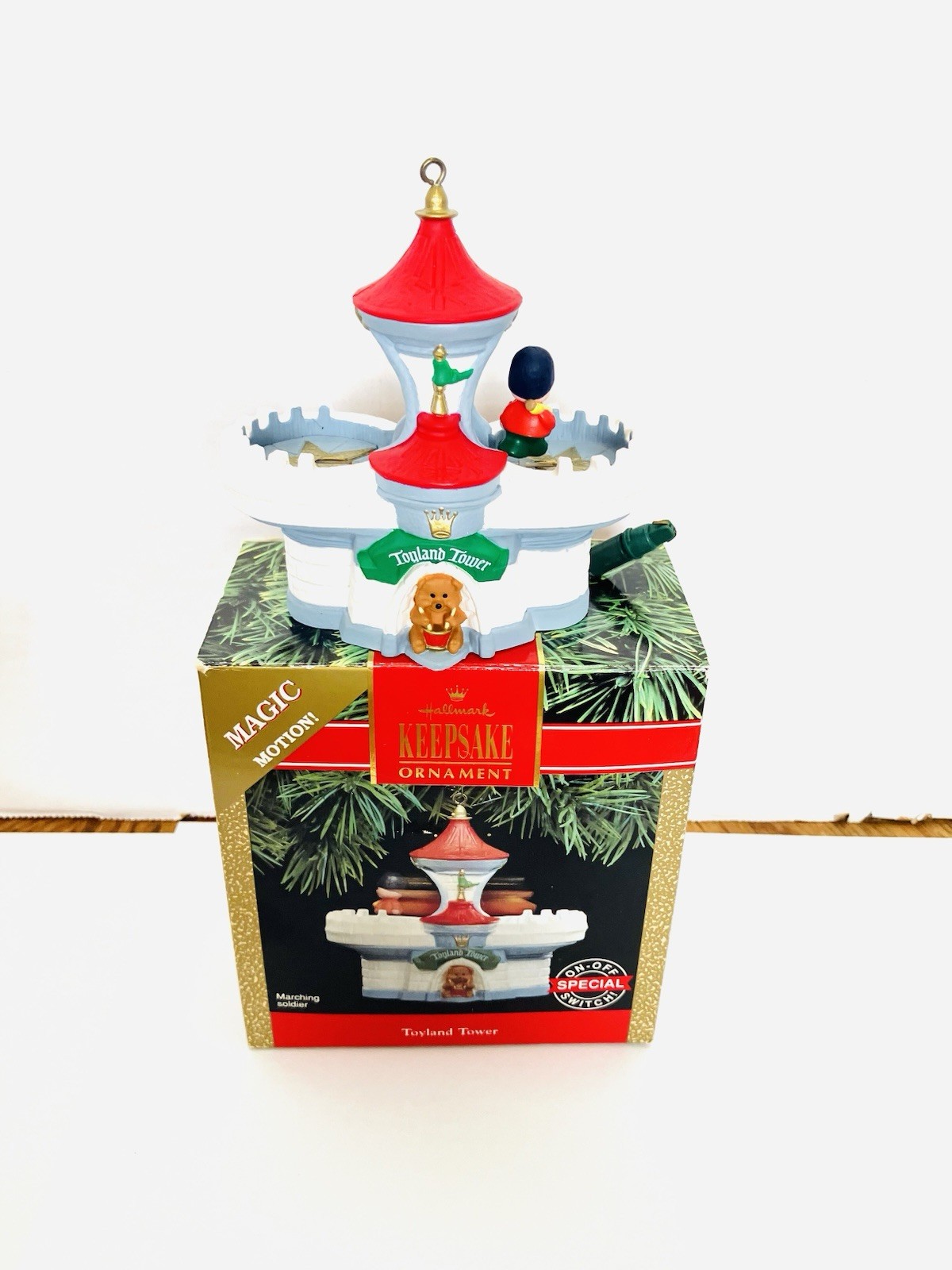 Hallmark 1991 Toyland Tower Magic Motion Ornament Read