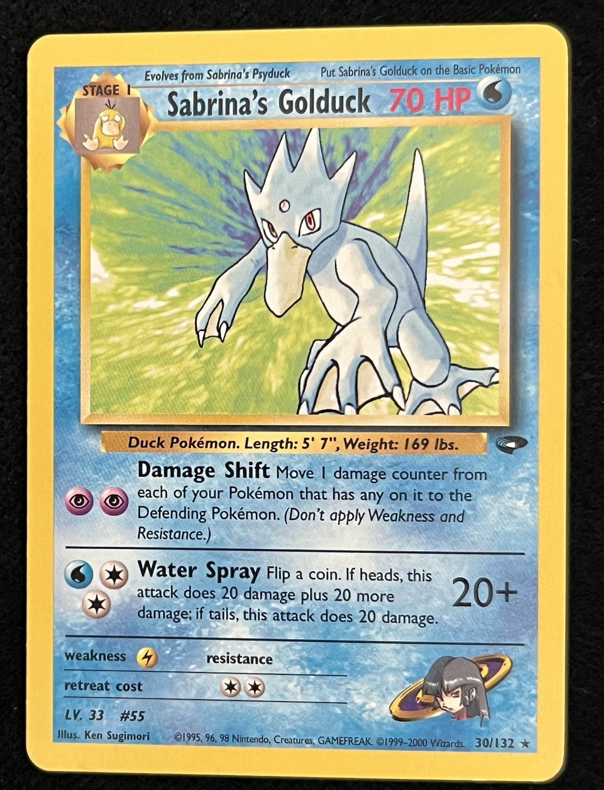 (NM) Sabrina\'s Golduck 30/132 - Pokemon Gym Challenge