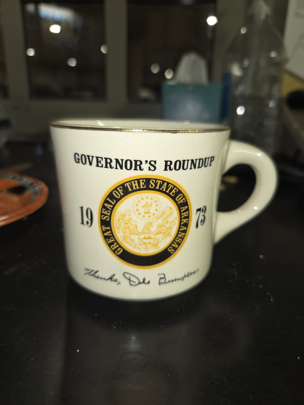 GOVERNOR'S ROUNDUP IN ARKANSAS 1973 COFFEE CUP MUG BOY SCOUTS BSA
