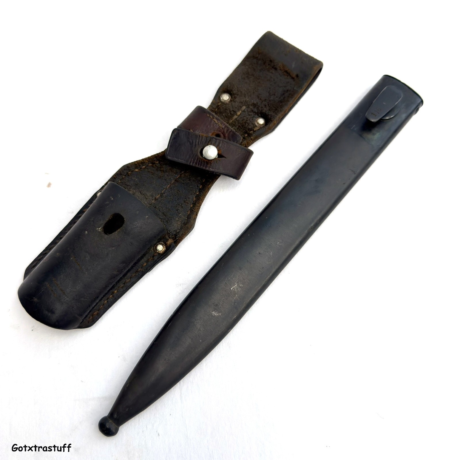 German 98 Scabbard and Frog Marked and dated 1941. Original Vintage