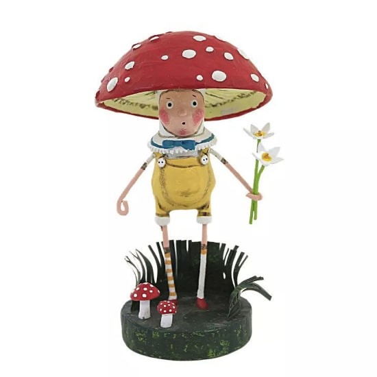 Lori Mitchell Figurines ~ Fun Guy ~ Mushroom Man ~ New No Box