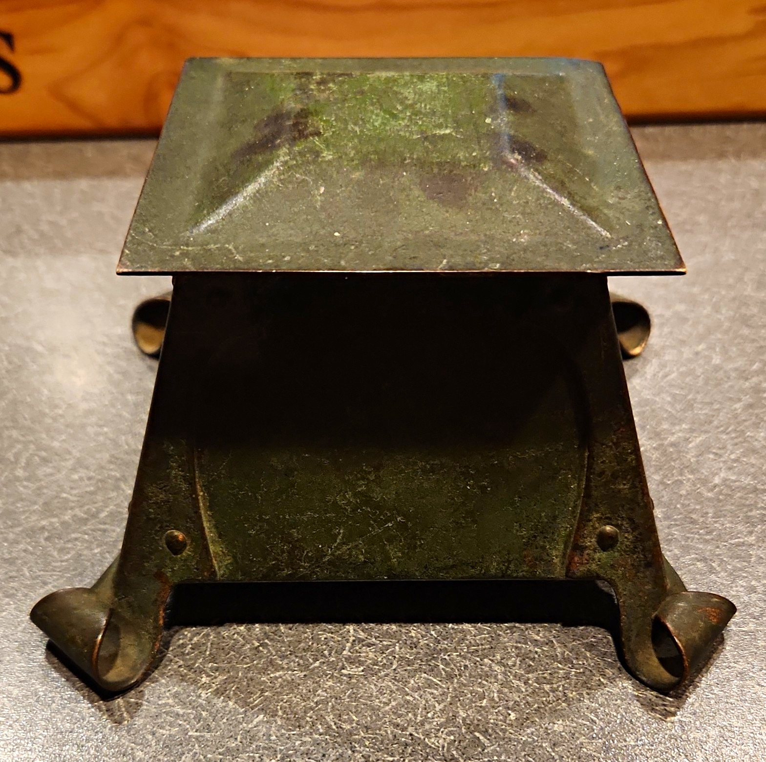 Antique Arts & Crafts Brass Inkwell – Buffalo Arts Crafts Shop (c. 1902-1906)