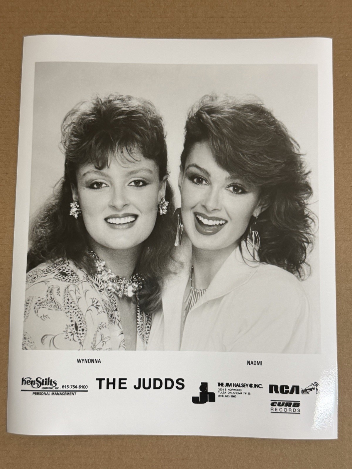 The Judds Original RCA Curb Records Promo Press Photo Naomi Wynonna 8x10 Vintage