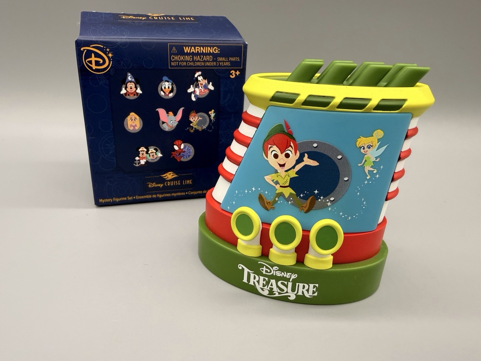 2026 Disney Cruise Line Treasure Mystery Box Cruise Ship Funnel Peter Pan & Tink