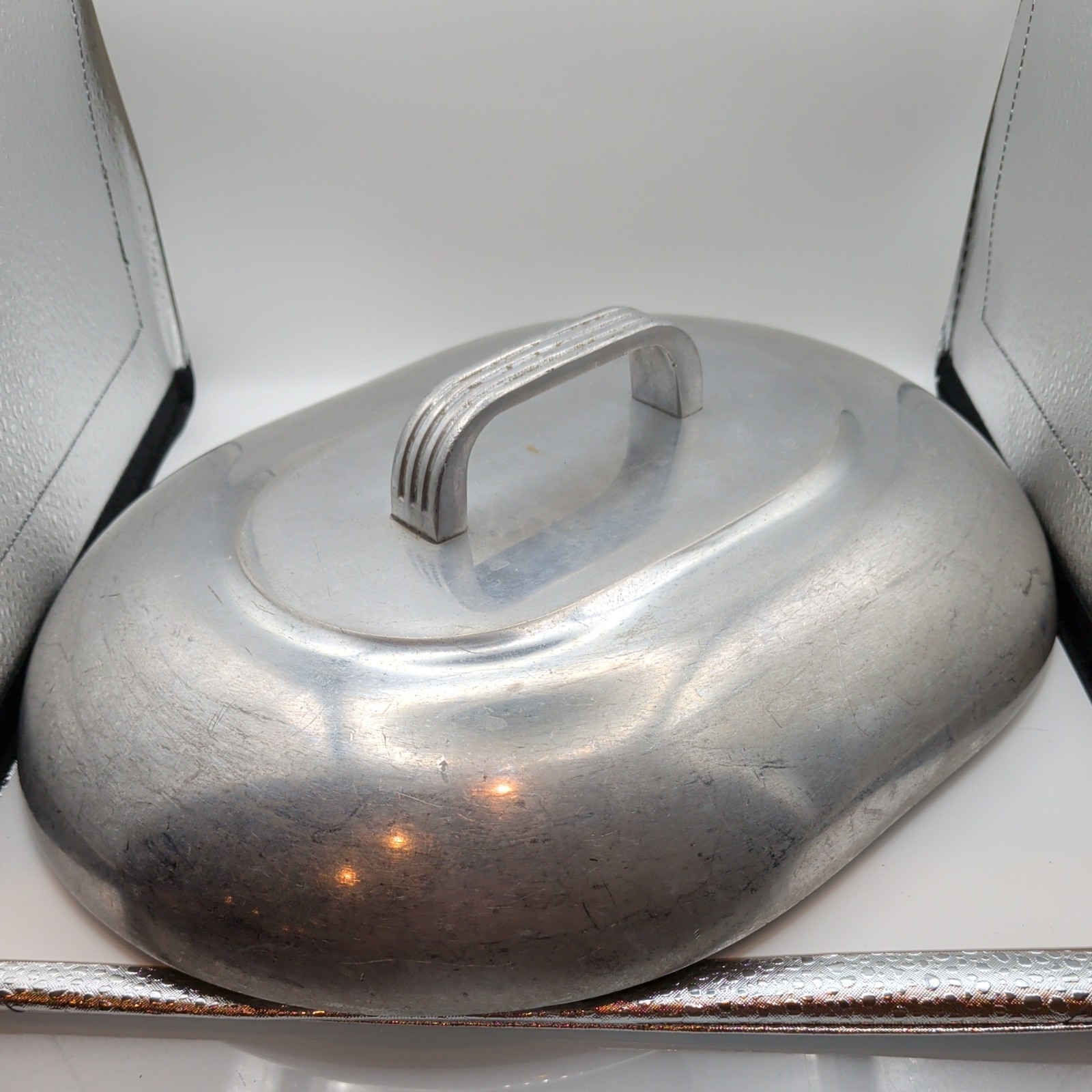 Vintage Wagner Ware LID ONLY For Magnalite  4265 8 Quart Oval Roaster 13x10 In
