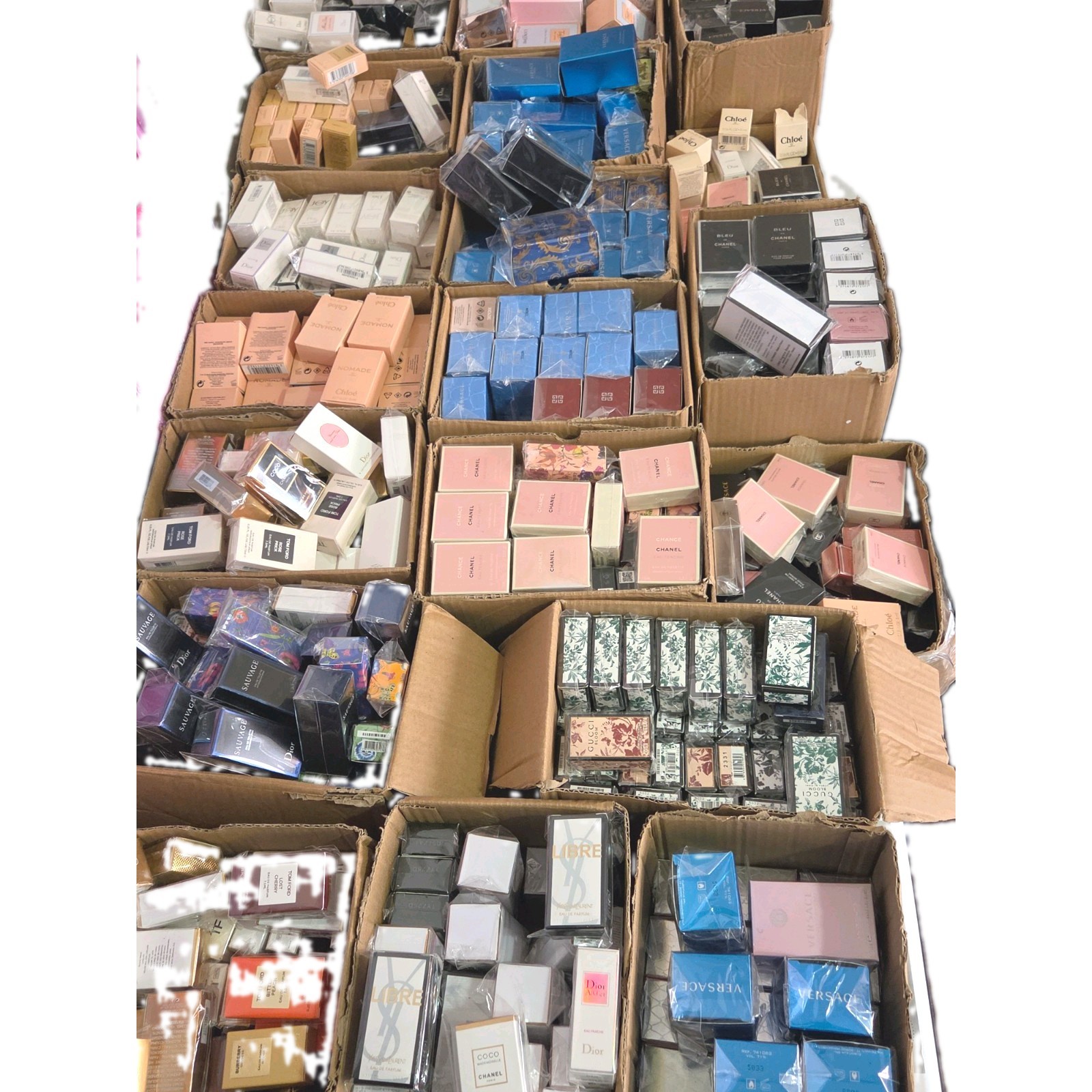 Mixed Brands Collectible Perfume Miniatures Bulk Lot in Boxes Assorted, 12 Pc