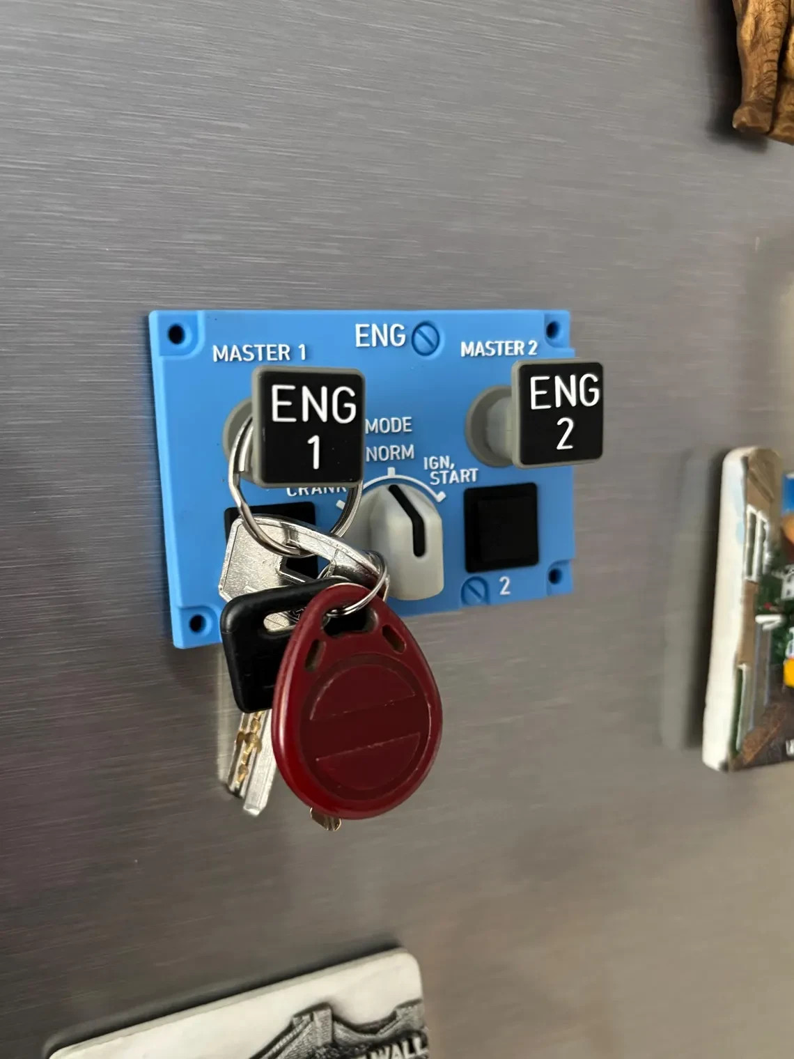 Magnet keyholder Engine Start Panel, Airbus, A320, ENG START PANEL