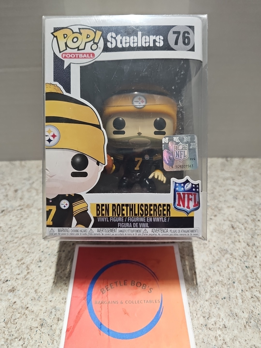 Funko Pop Football Pittsburgh Steelers NFL Ben Roethlisberger #76 (Color Rush)