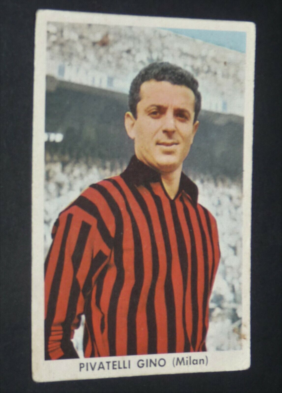 FOOTBALL SIDAM CARD 1961-1962 FOOTBALL ITALY GINO PIVATELLI MILAN AC ROSSONERI