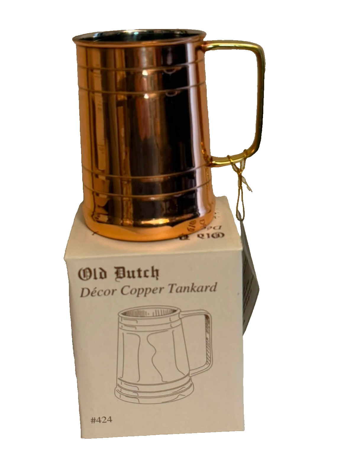 Vintage Old Dutch 16-Ounce Solid Copper Moscow Mule Mug New In Box