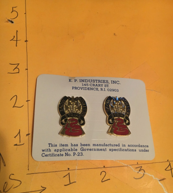 US Army 116th Cavalry Brigade , cb - Unit Crest, DI, DUI SET OF 2