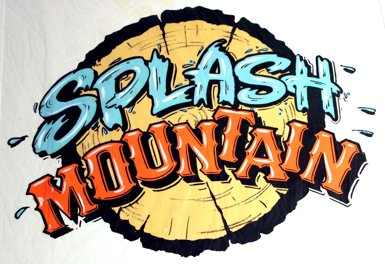 Disney Auctions DISNEYLAND SPLASH MOUNTAIN Original Concept Art 1984 Walt Disney