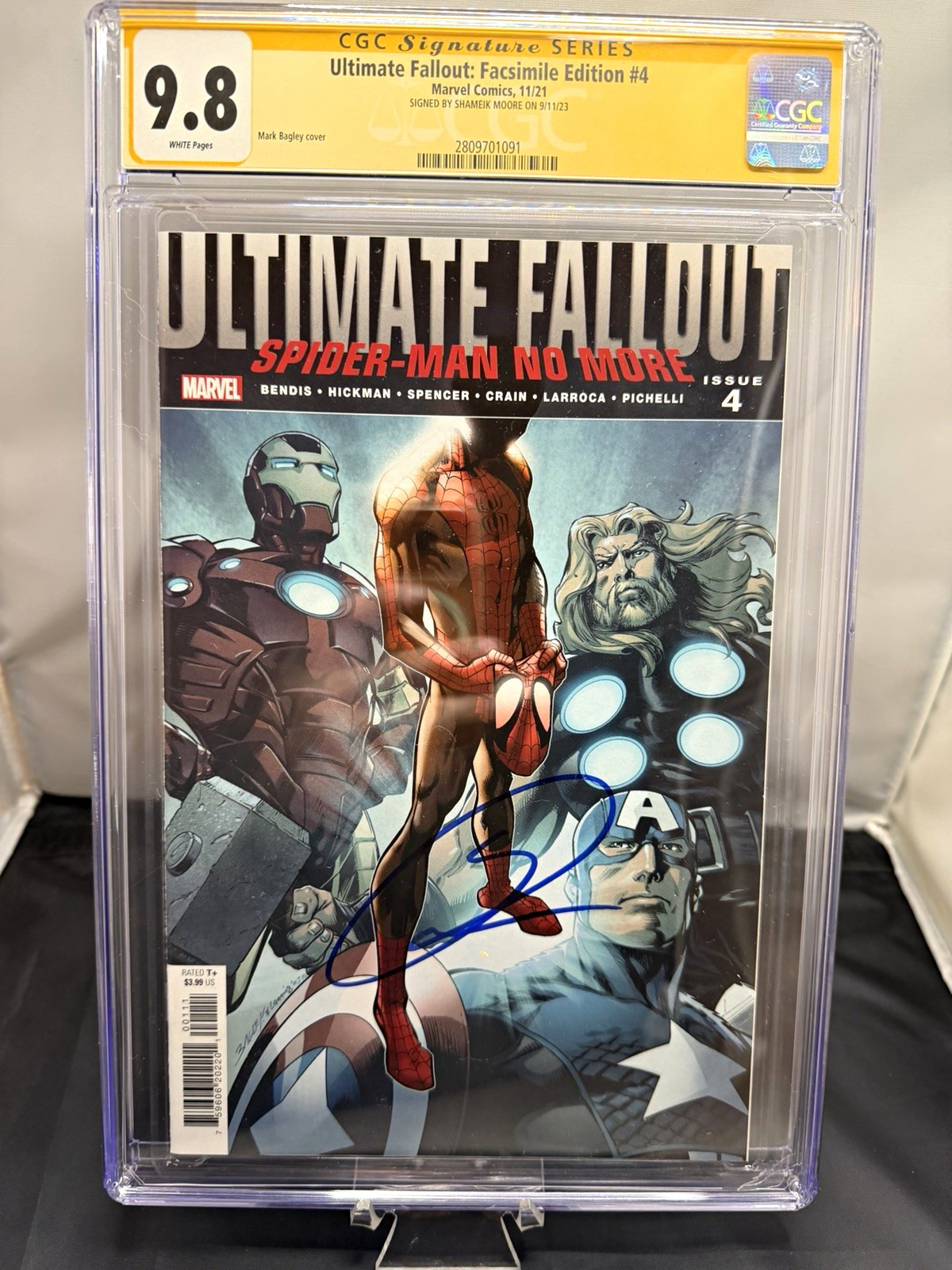 Marvel Ultimate Fallout #4 Facsimile Edition Spider-Man No More CGC 9.8 Signed