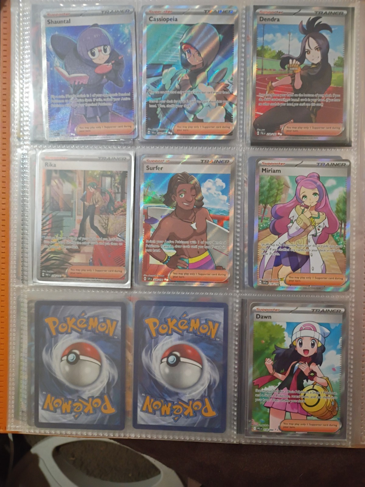 Pokemon Tcg Full Art Trainer Card Lot.  All Near Mint +