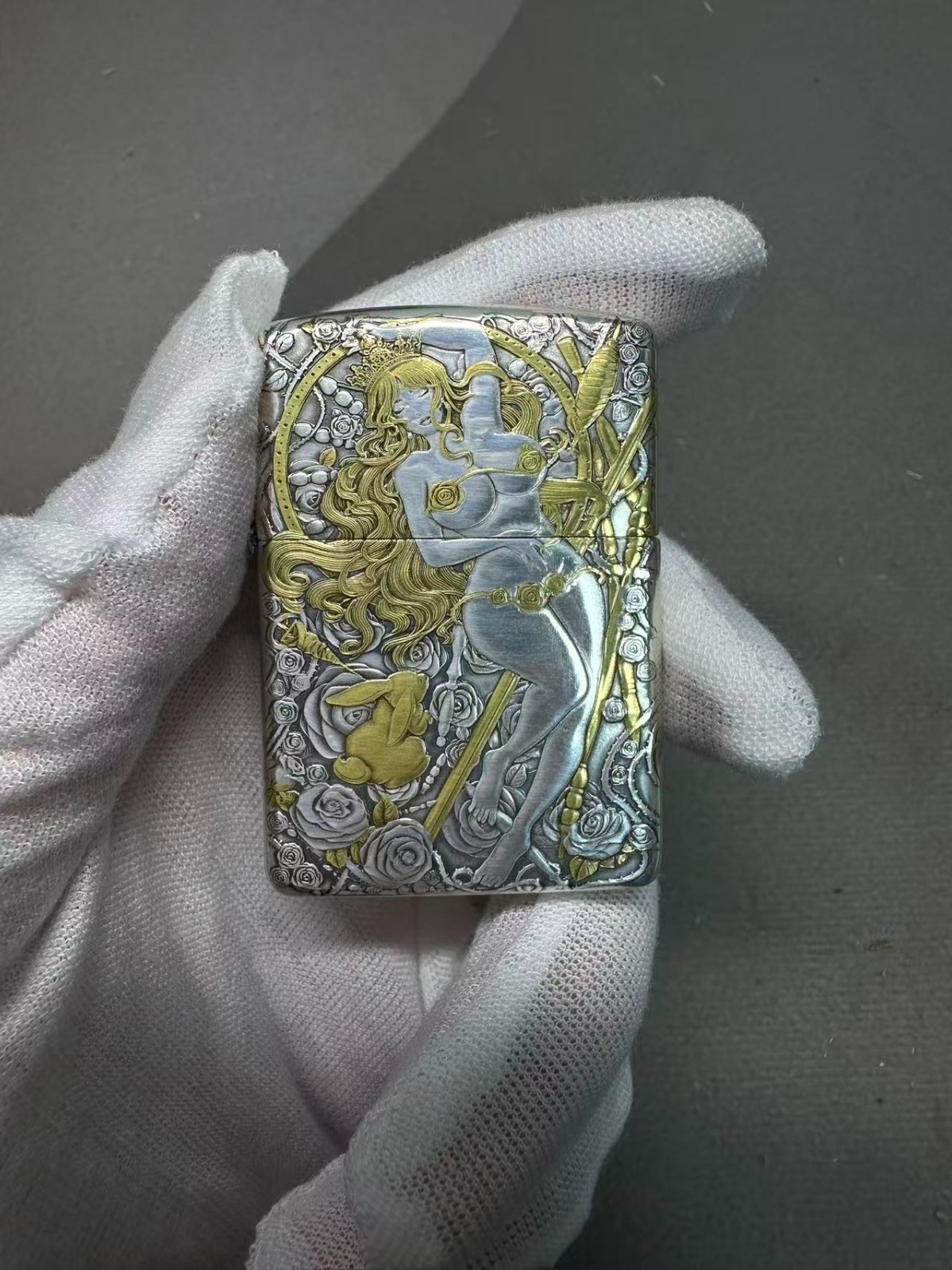 Sleeping Beauty 3D Relief Engraved Zippo Lighter Gift For Men