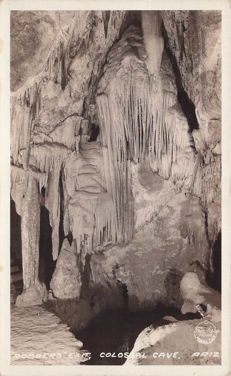 RPPC Colossal Cave Arizona Robber Secret Exit Wild West Bandit Photo Postcard 6A