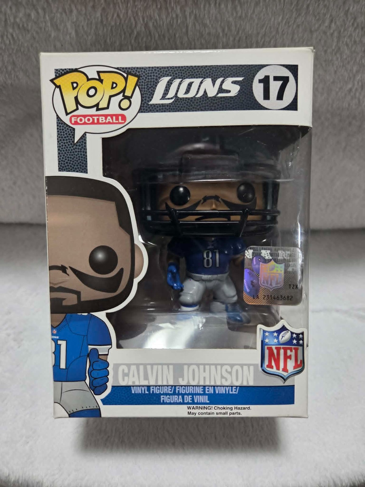 Funko Pop NFL Football Detroit Lions Calvin Johnson #17 Brand New W/protector