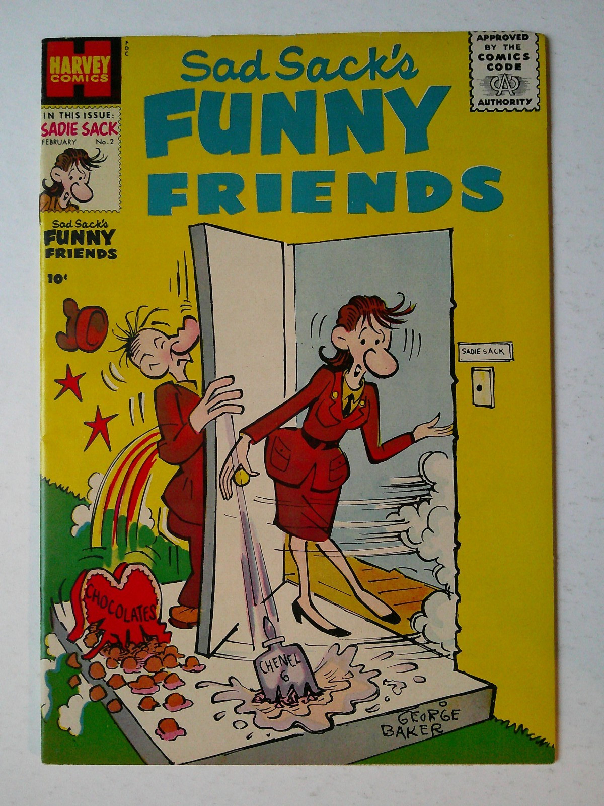 Sad Sack's Funny Friends #2 Key First Sadie Sack. Mid Grade (Harvey Comics 1956)