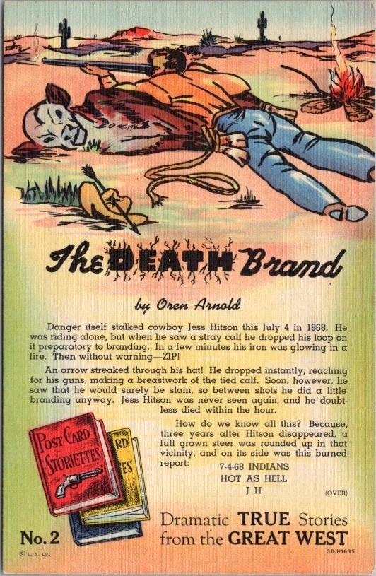 1940s Book Advertising Linen Postcard 