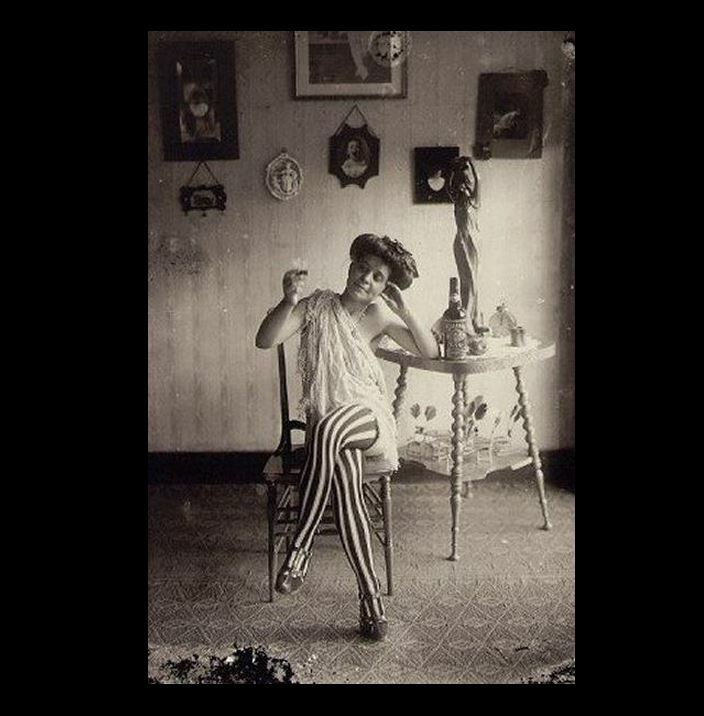 Sexy Prostitute PHOTO New Orleans Brothel Vintage 1917 Red Light District Woman