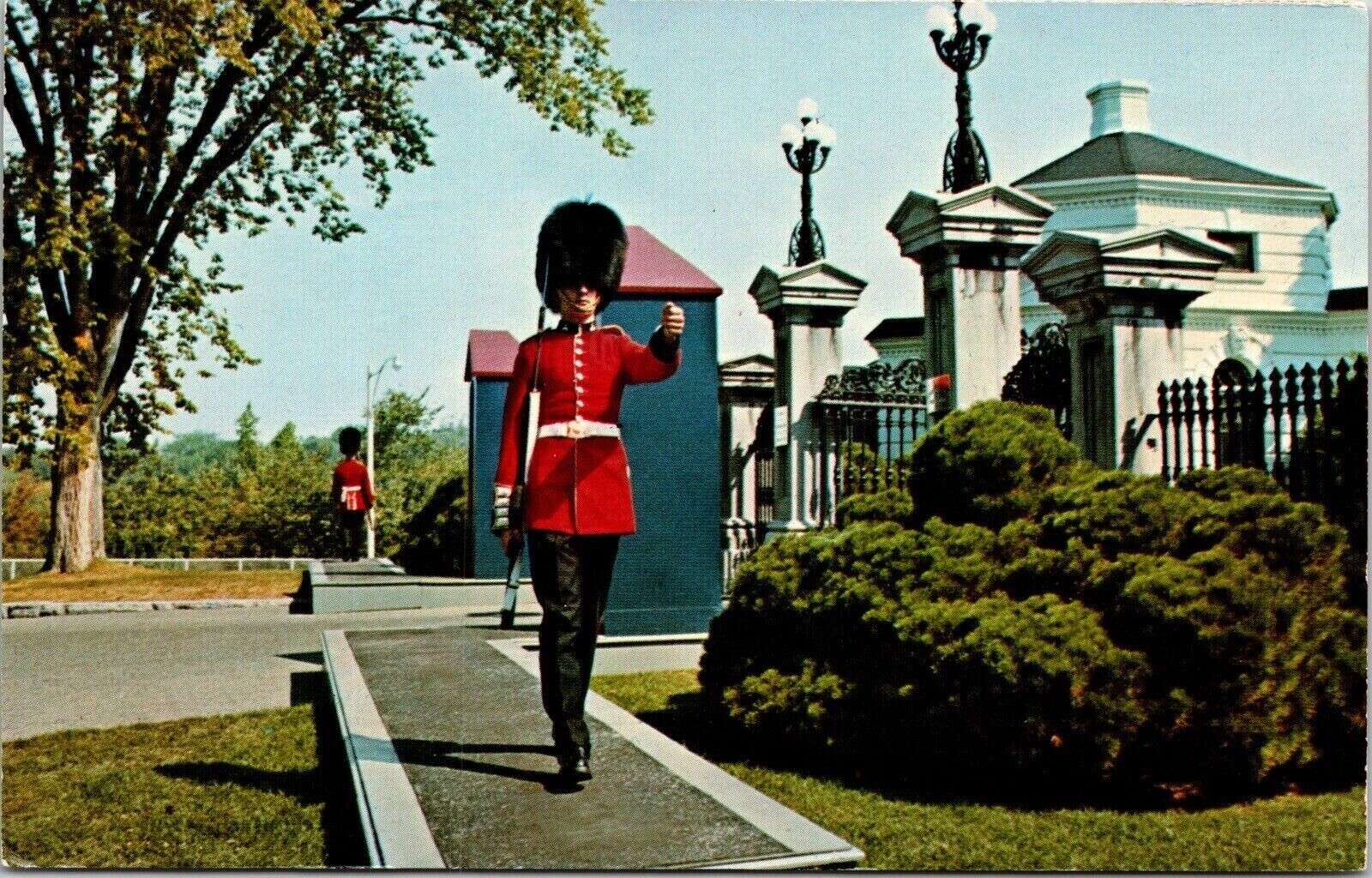 Governor Generals Front Gate Ottawa Ontario Canada Street View UNP Postcard