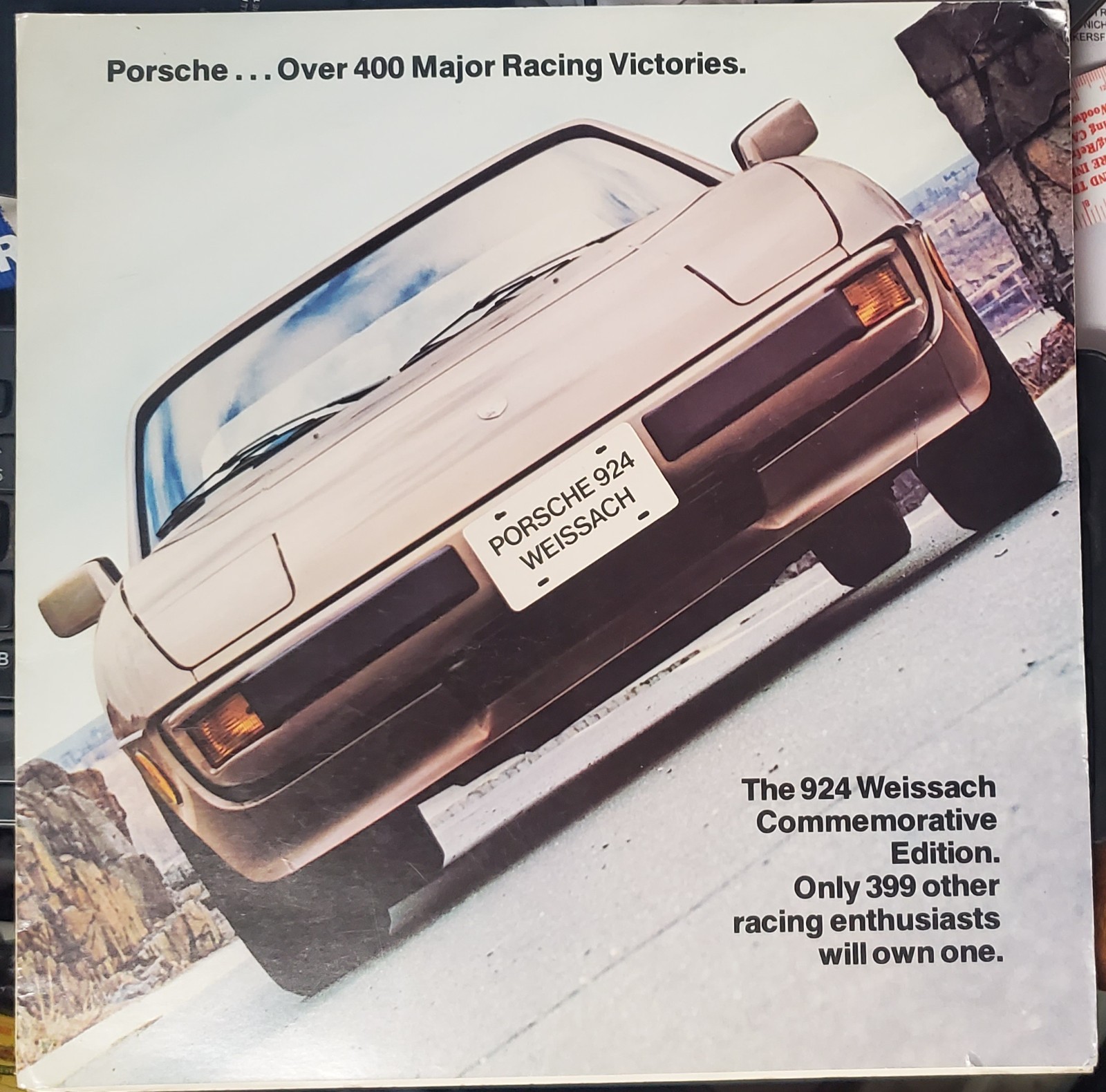 1981 Porsche 924 Weissach Commemorative Edition Brochure / Folder USA Edition