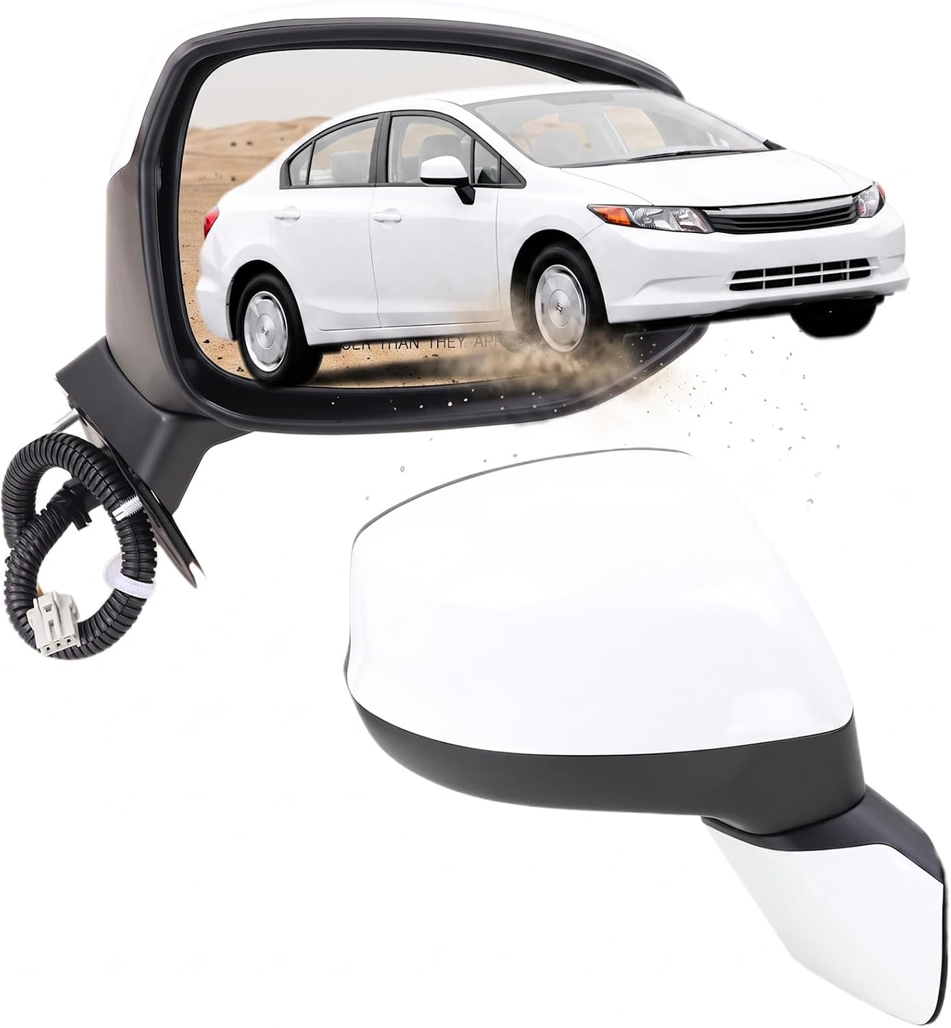 Right Passenger Side Mirror Compatible with 2012 2013 2014 2015 Honda CIVIC with