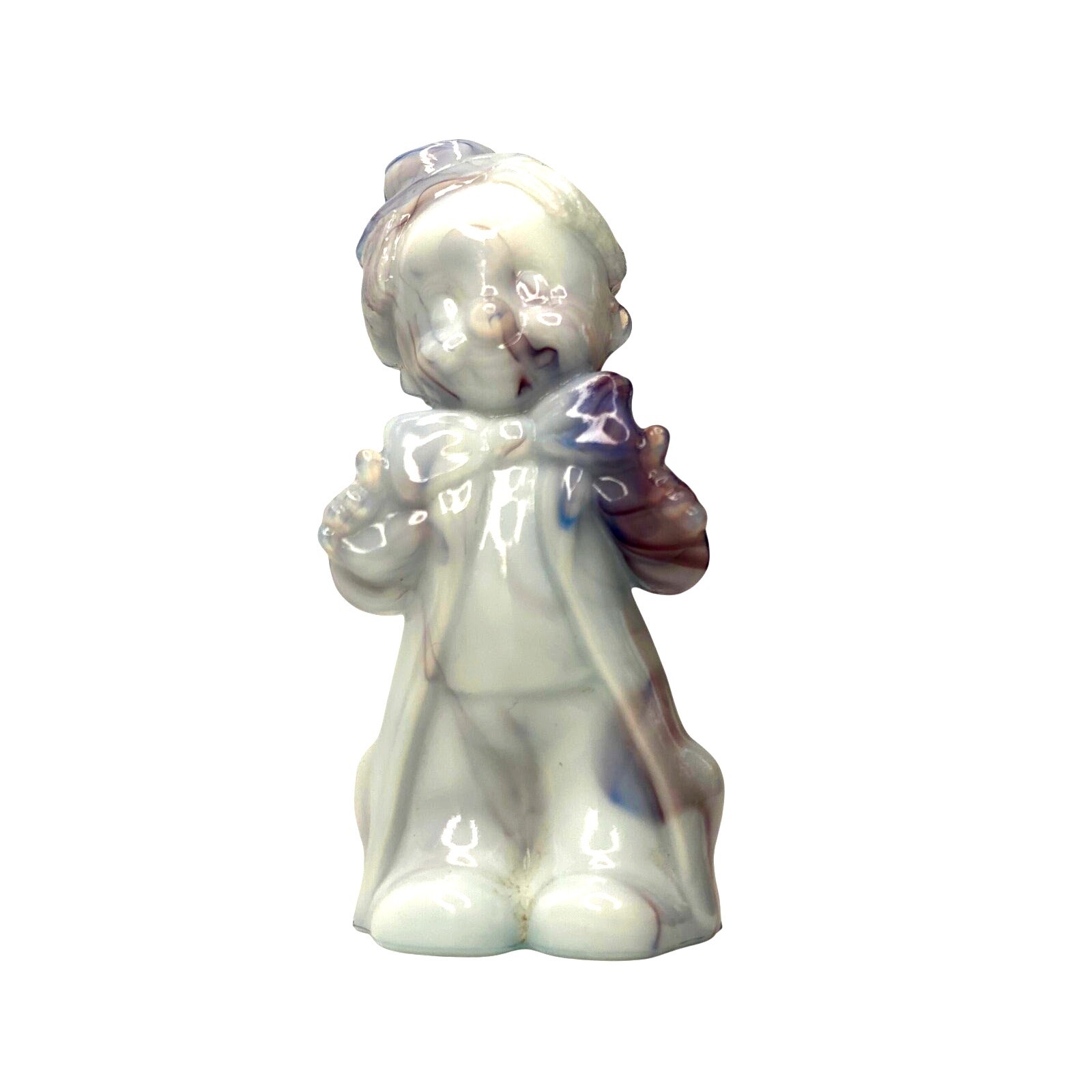 Boyd Glass Chuckles Clown Confetti Slag Figurine 2nd Five Year Run