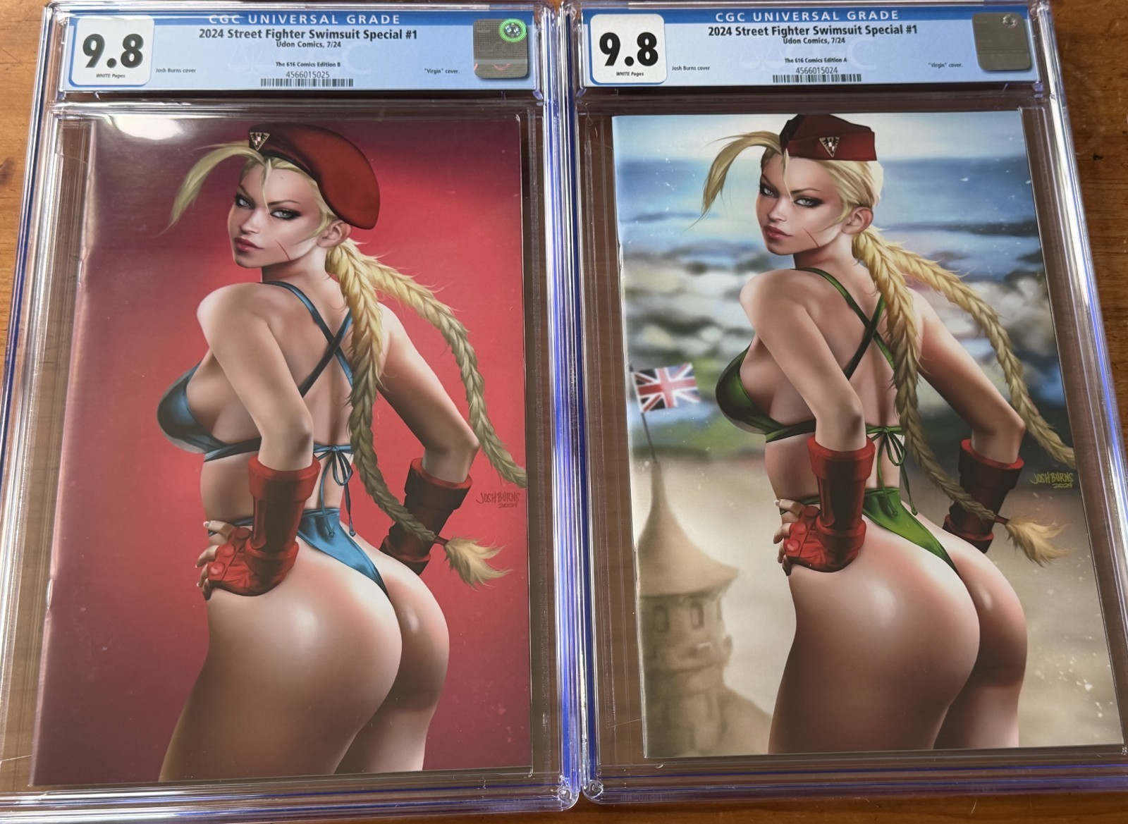2024 Street Fighter Swimsuit Special #1 Set Burns 616 Editions A & B CGC 9.8