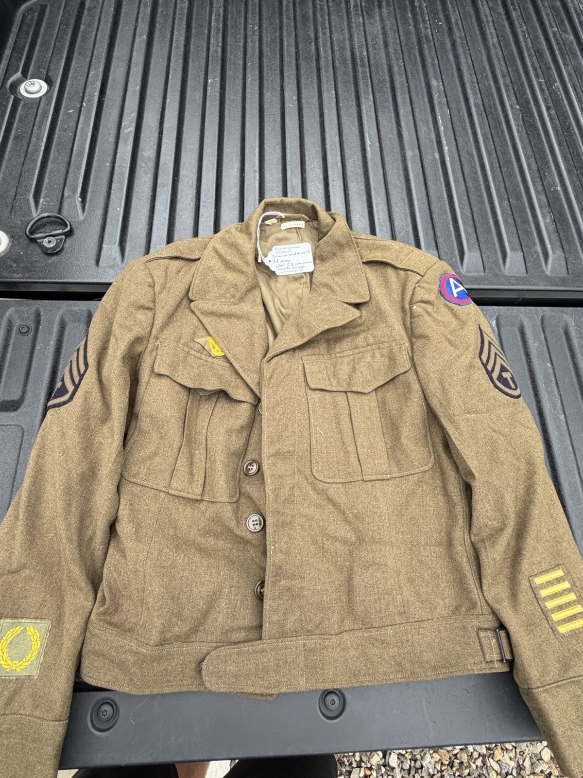 Original WW2 US Army Named Ike Jacket Third Army Uniform