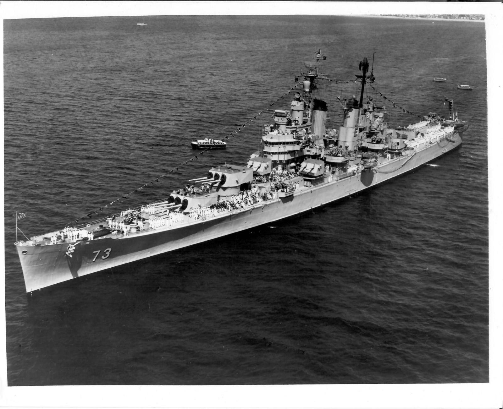 Old USS Saint Paul 8x10 B&W Photo CA-73 US Navy Cruiser Ship - R.W. Whlan