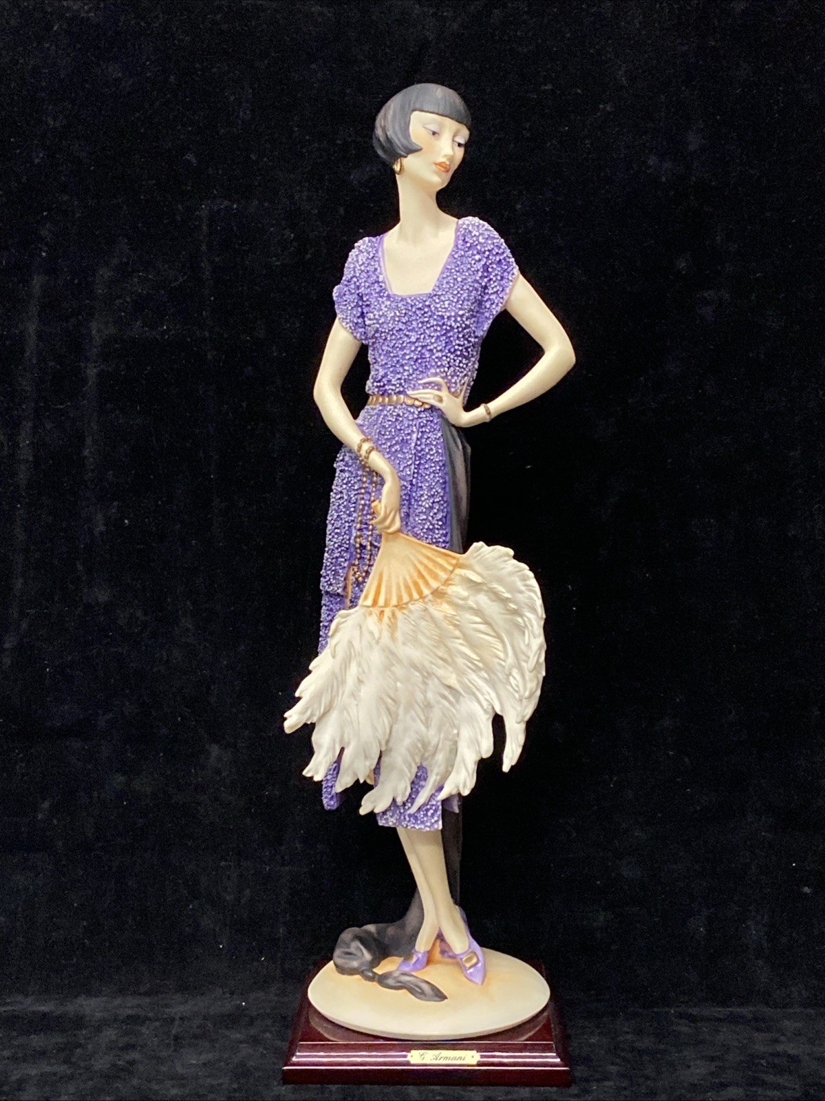 Giuseppe Armani “Lady With Fan” Made In Italy 0387-C With box Armani WF3