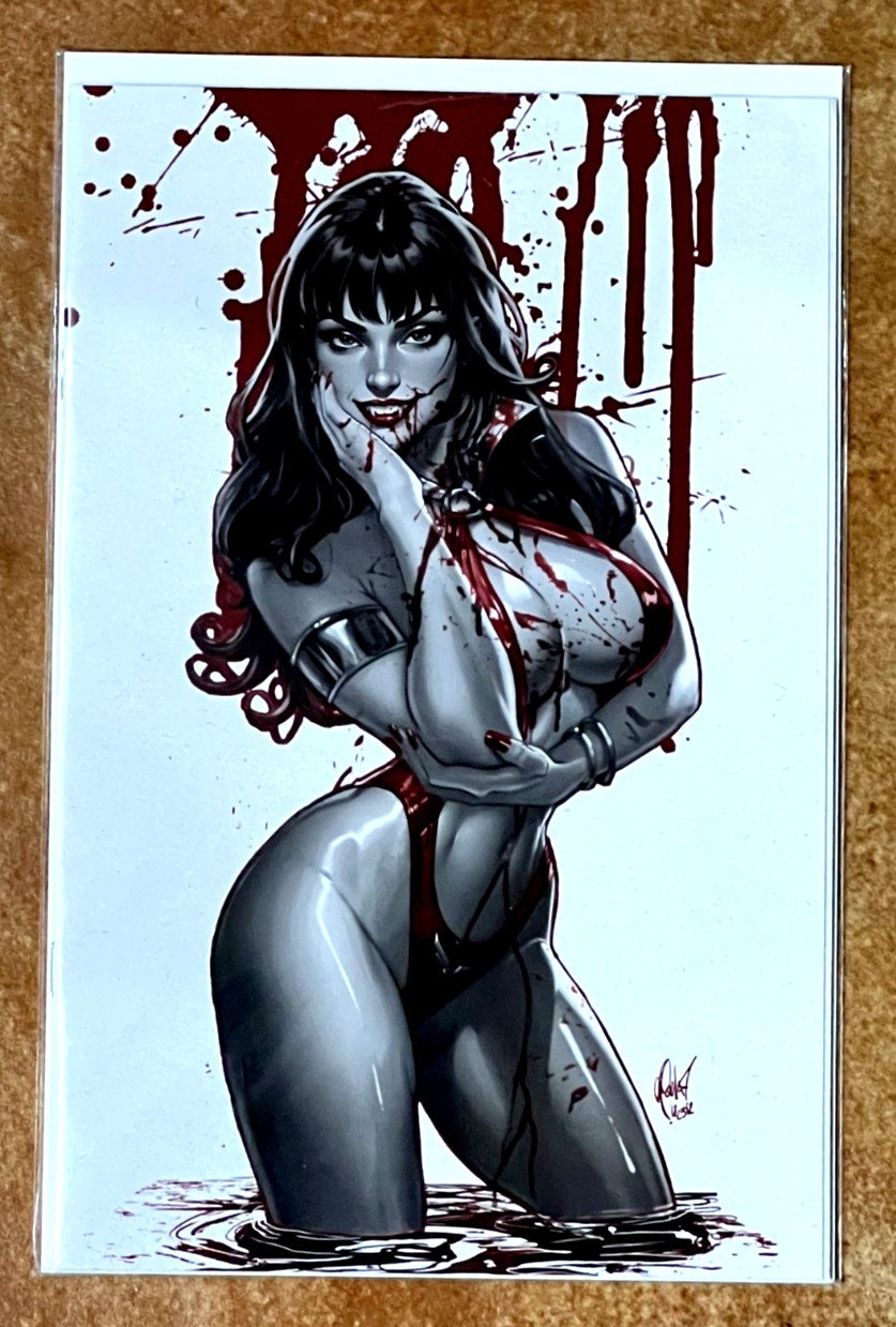 VAMPIRELLA #666 CEDRIC POULAT VIRGIN VARIANT EXCLUSIVE COVER B +COA LTD 333 NM+