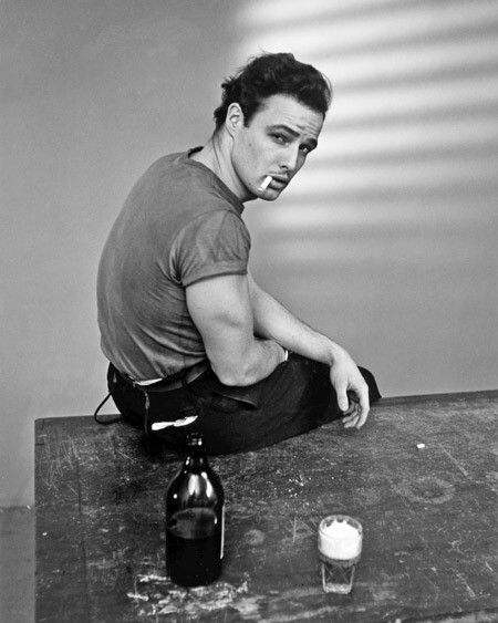 Famous Actor MARLON BRANDO Glossy 8x10 Photo smoking a cigarette Print
