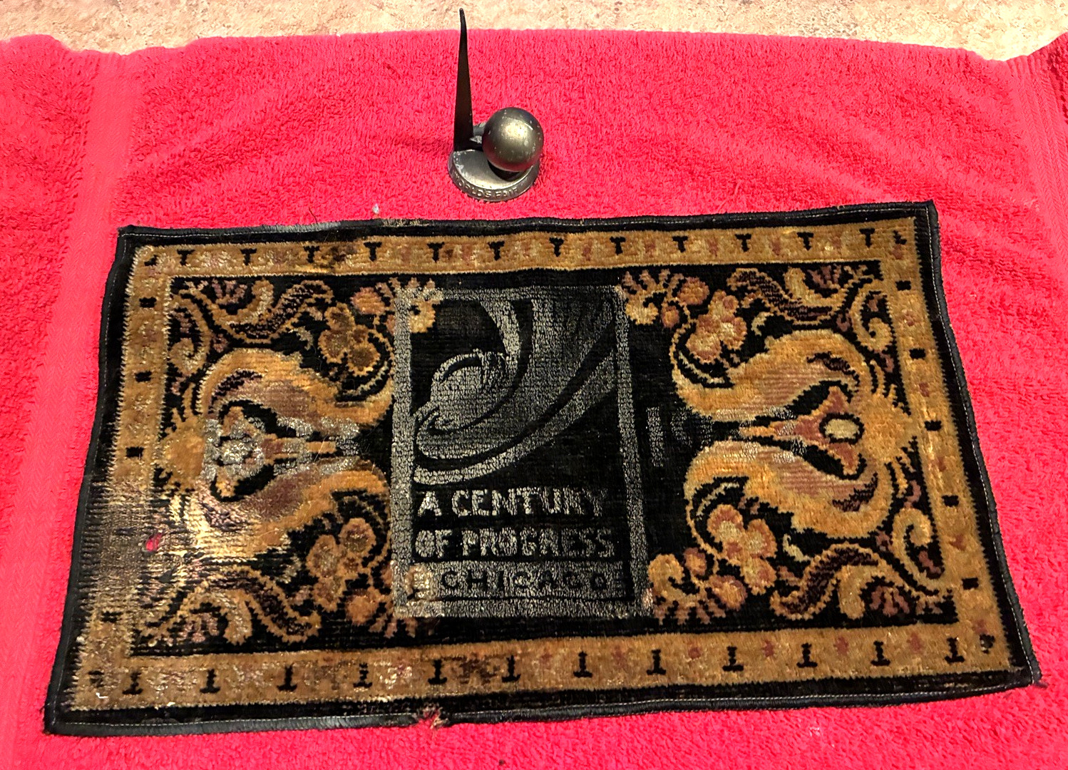 Century of Progress Chicago 1933-34 World's Fair Tapestry & NY Worlds Fair 1939
