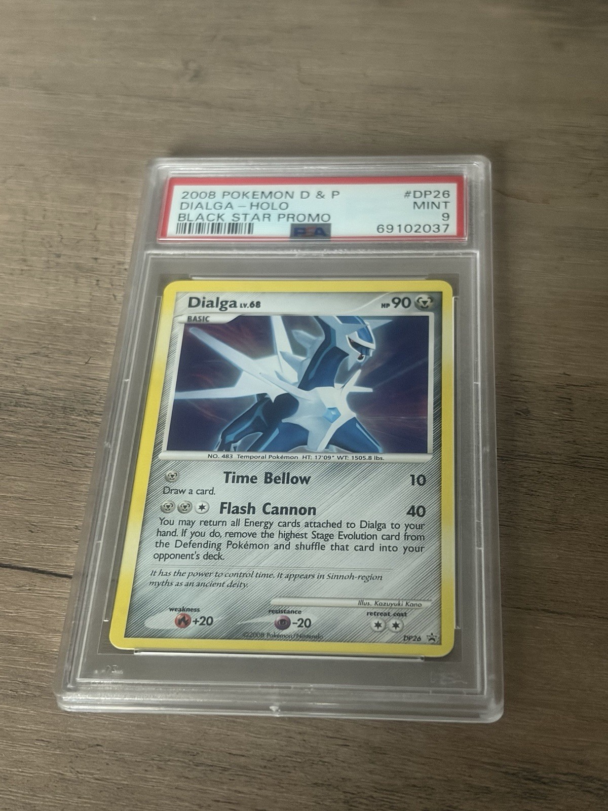 Pokémon TCG Dialga DP Black Star Promotional DP26 Holo Promo PSA 9